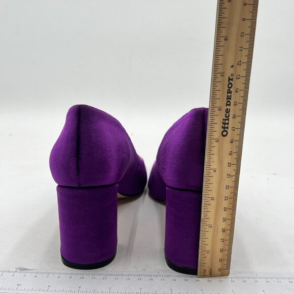 YDN Purple Block Heel Women's Shoes - Picture 4 of 7